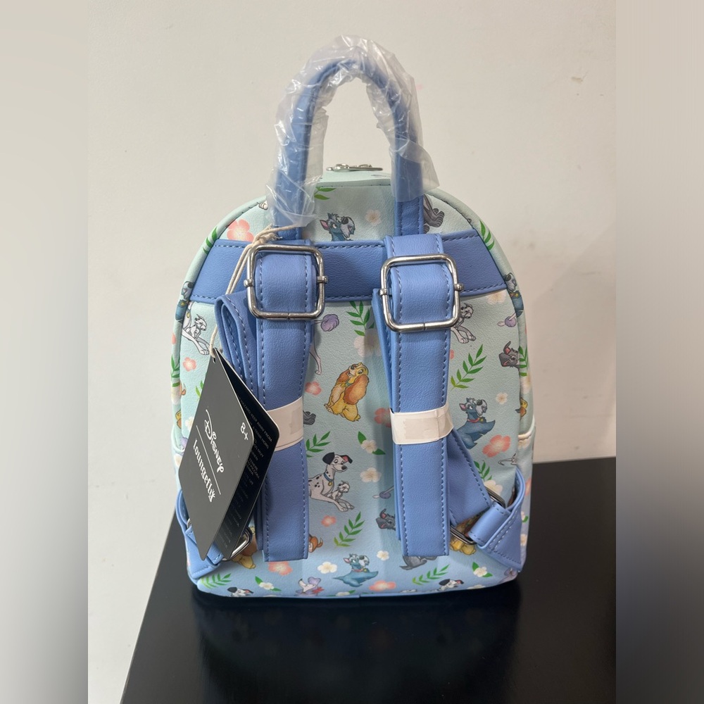 Loungefly Disney Dogs Floral Mini Backpack - Picture 5 of 8